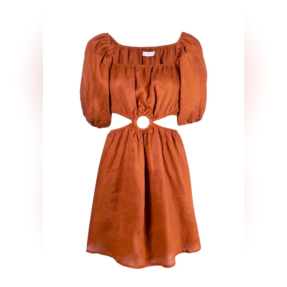 Faithfull the Brand Rust Mini Dress